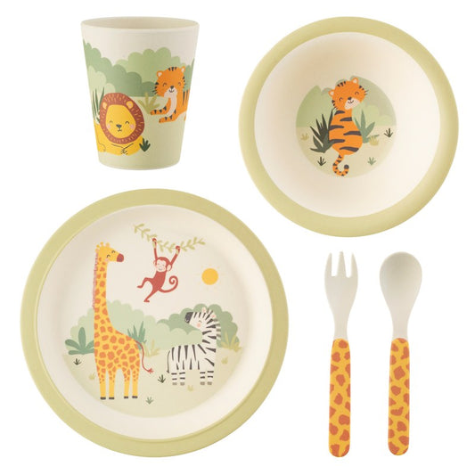 Savannah safari bamboo tableware set