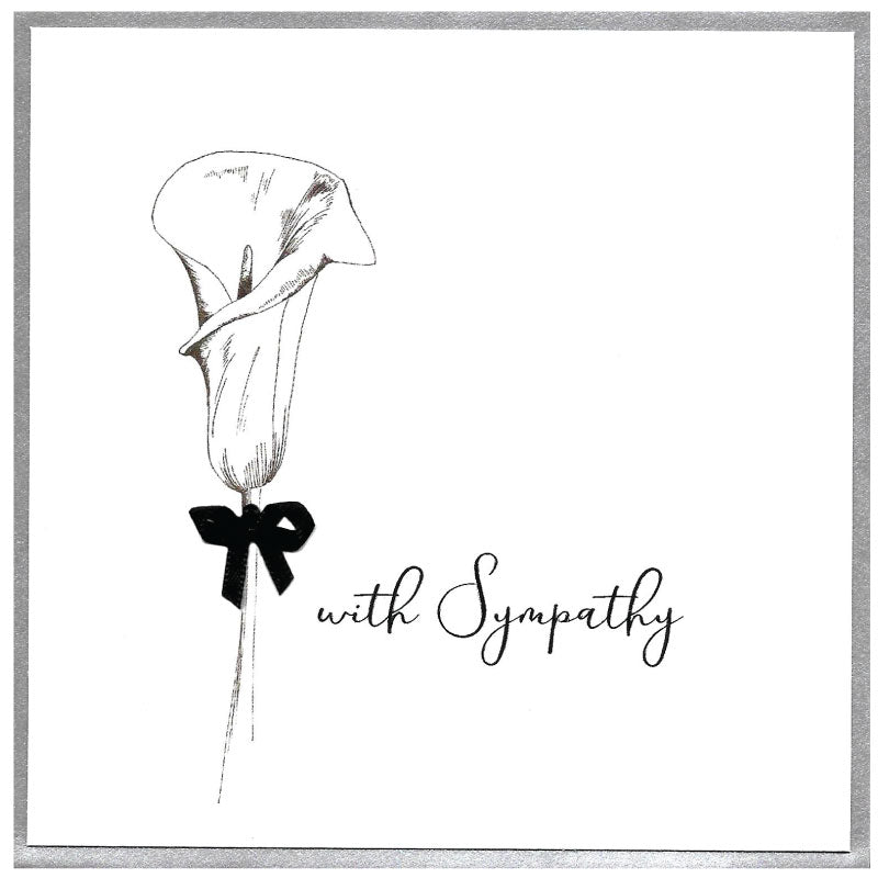 With sympathy Lily - card