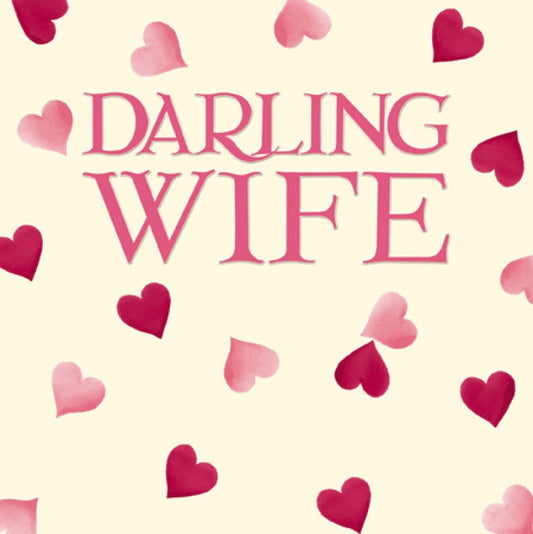 Darling wife hearts - Emma Bridgewater - card