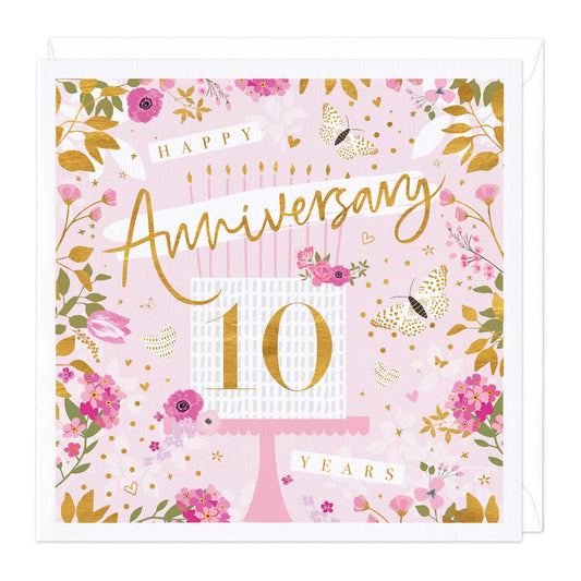 Happy anniversary 10 years - card