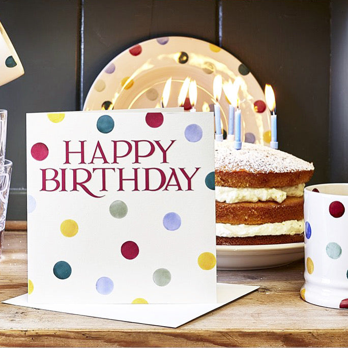 Happy Birthday, polka dots - Emma Bridgewater card