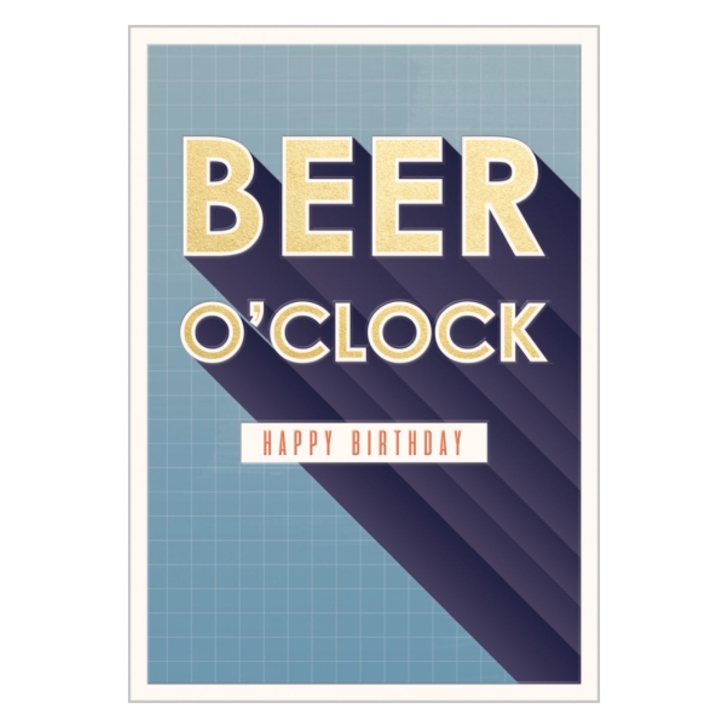 Beer O’ clock typography - card