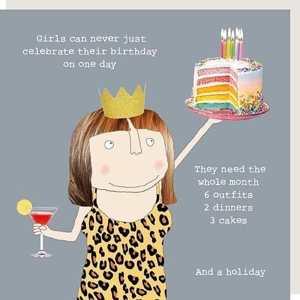 Birthday celebrations - card