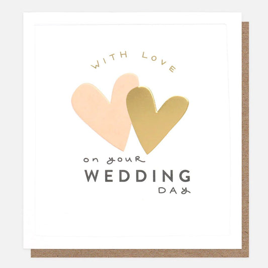 With love on your wedding day - card