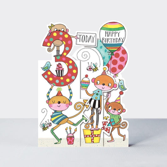 3 today monkeys - card