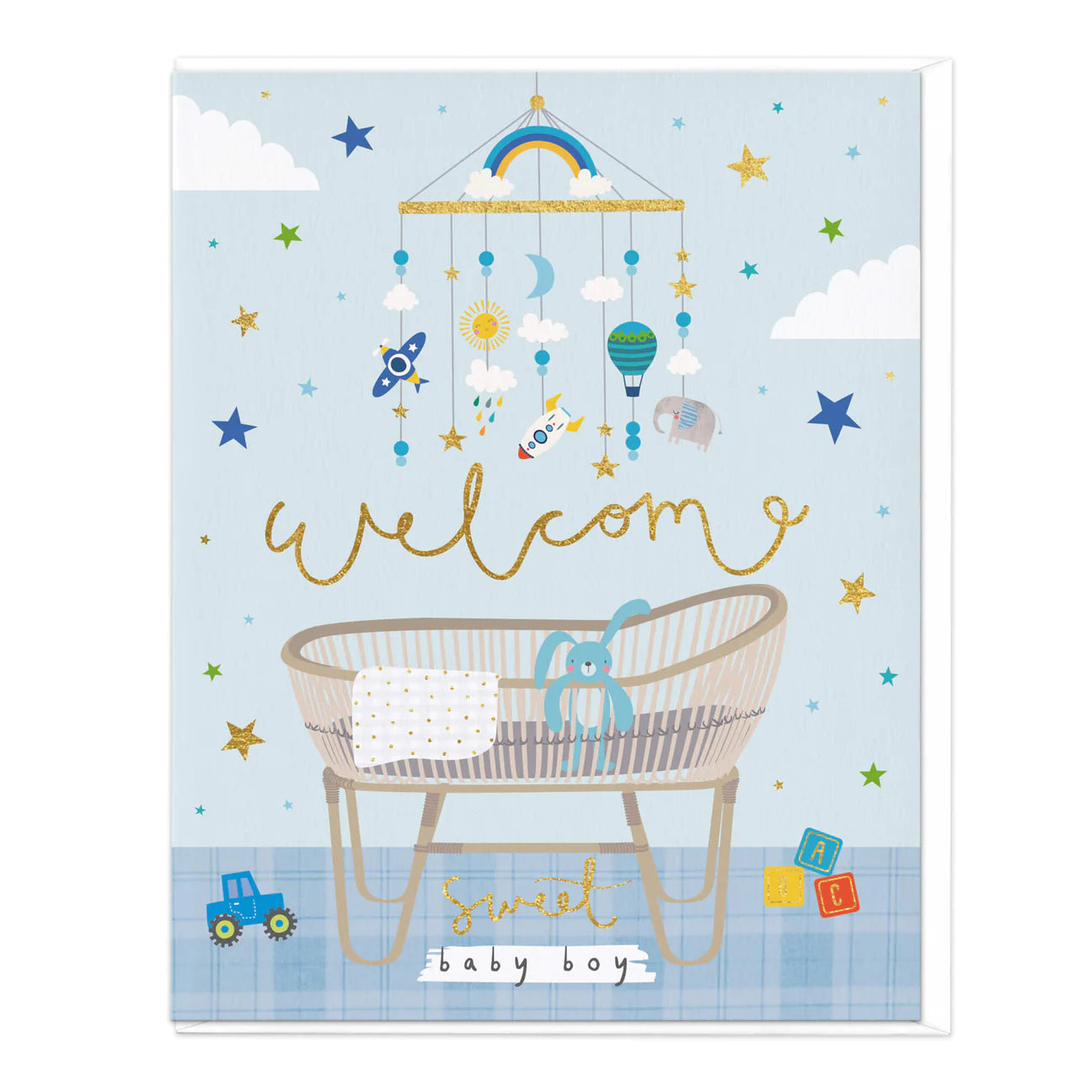 Welcome sweet baby boy - card