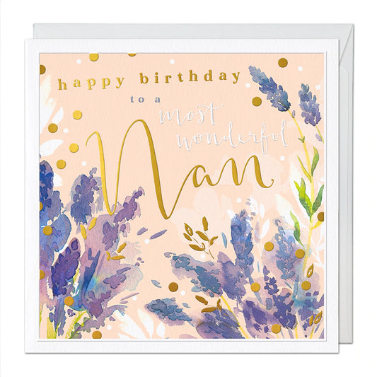 Happy birthday Nan - large card