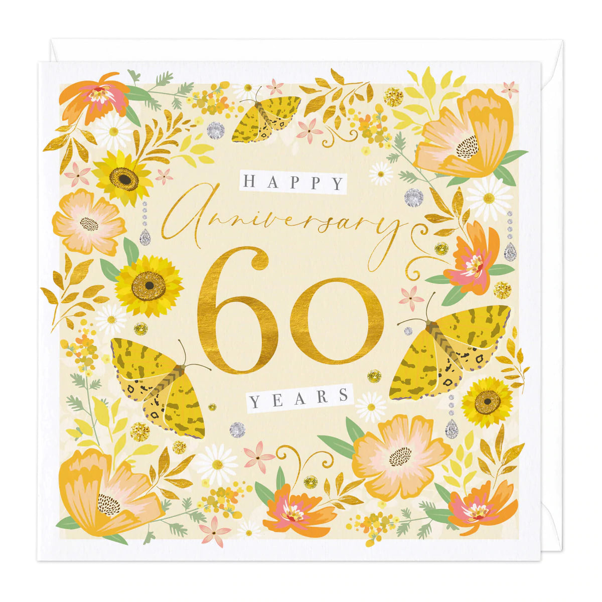 Happy anniversary 60 years - card