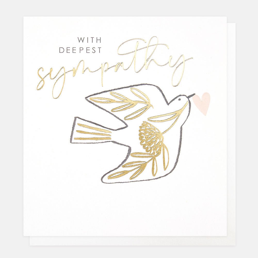 With deepest sympathy, dove - card