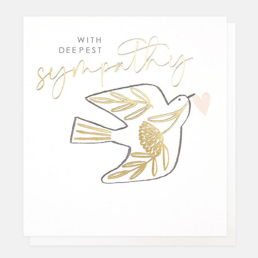 With deepest sympathy, dove - card