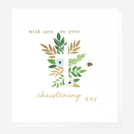 Love on your Christening day - card