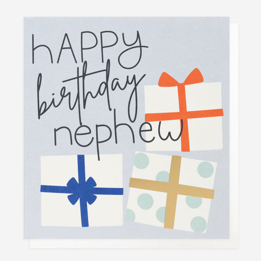 Happy birthday Nephew, presents - card