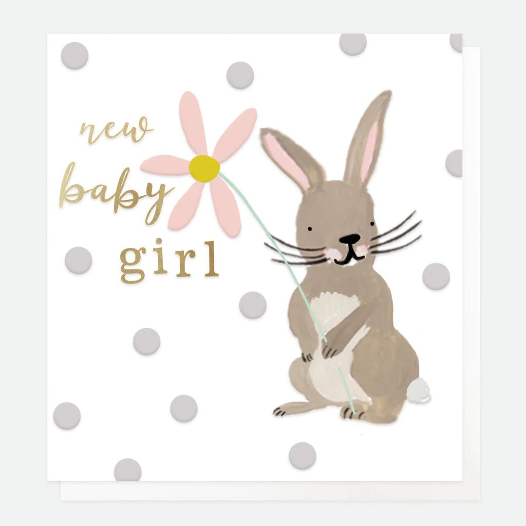 Baby girl bunny - card