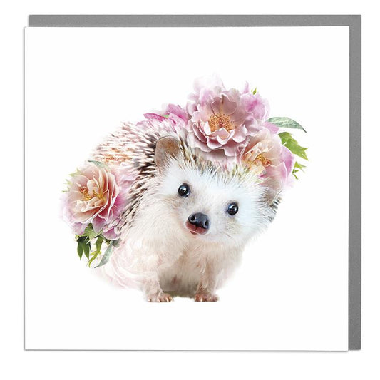 Botanical hedgehog - card