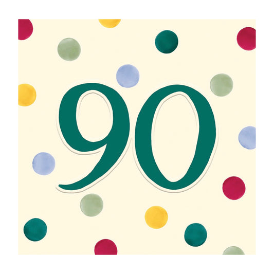 90th polka dot Emma Bridgewater - card