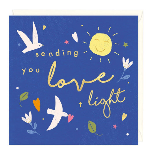 Sending you love + light - card