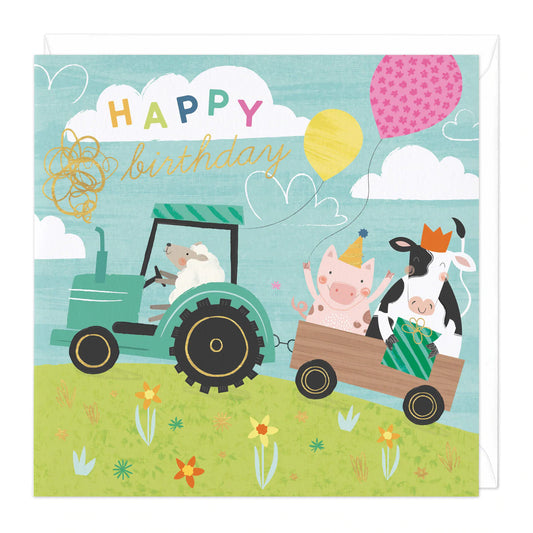 Birthday Farm - card
