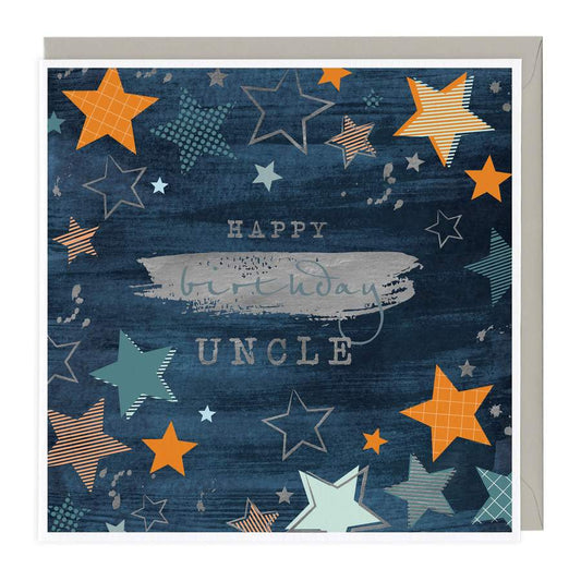 Uncle navy stars birthday - card