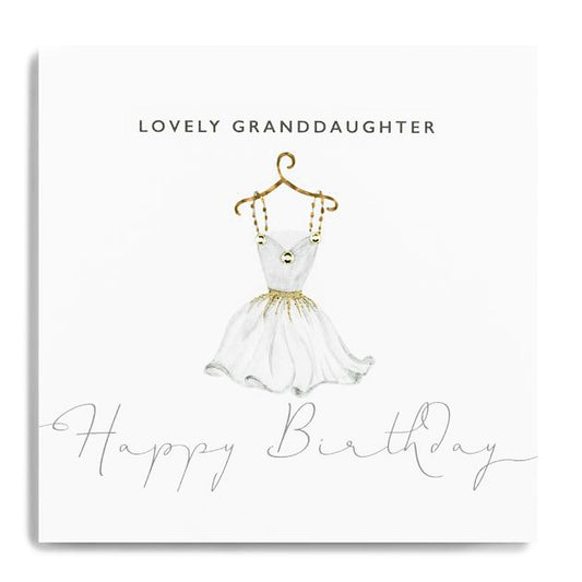 Lovely Granddaughter, happy birthday - card