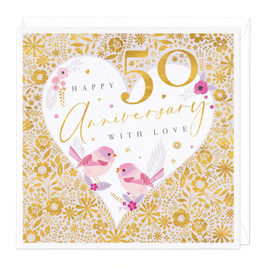 Happy anniversary 50 years - card