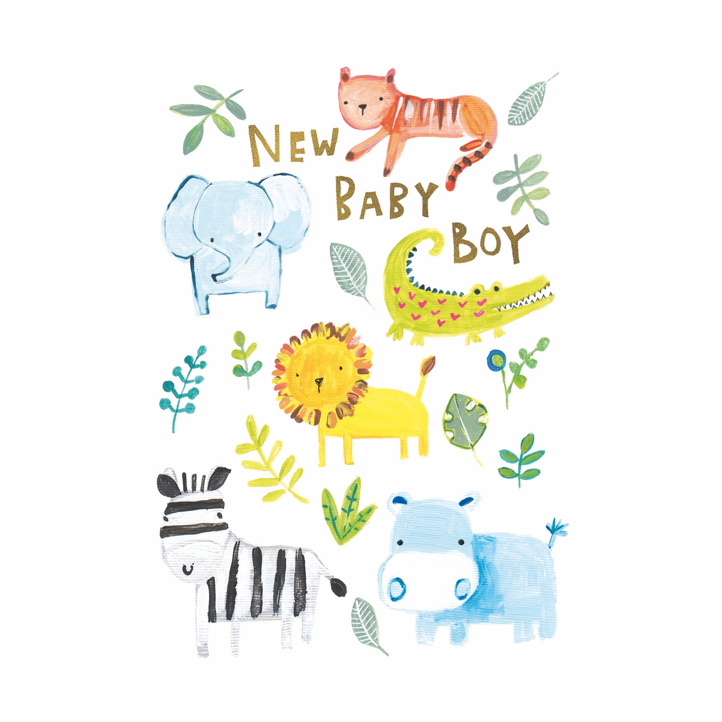 New baby boy - card