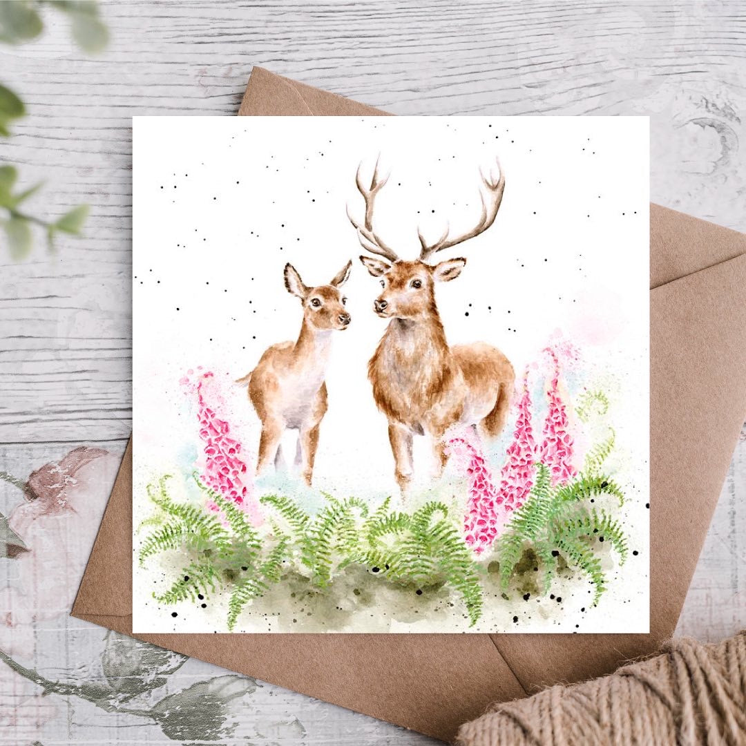 Lord & lady stag - card