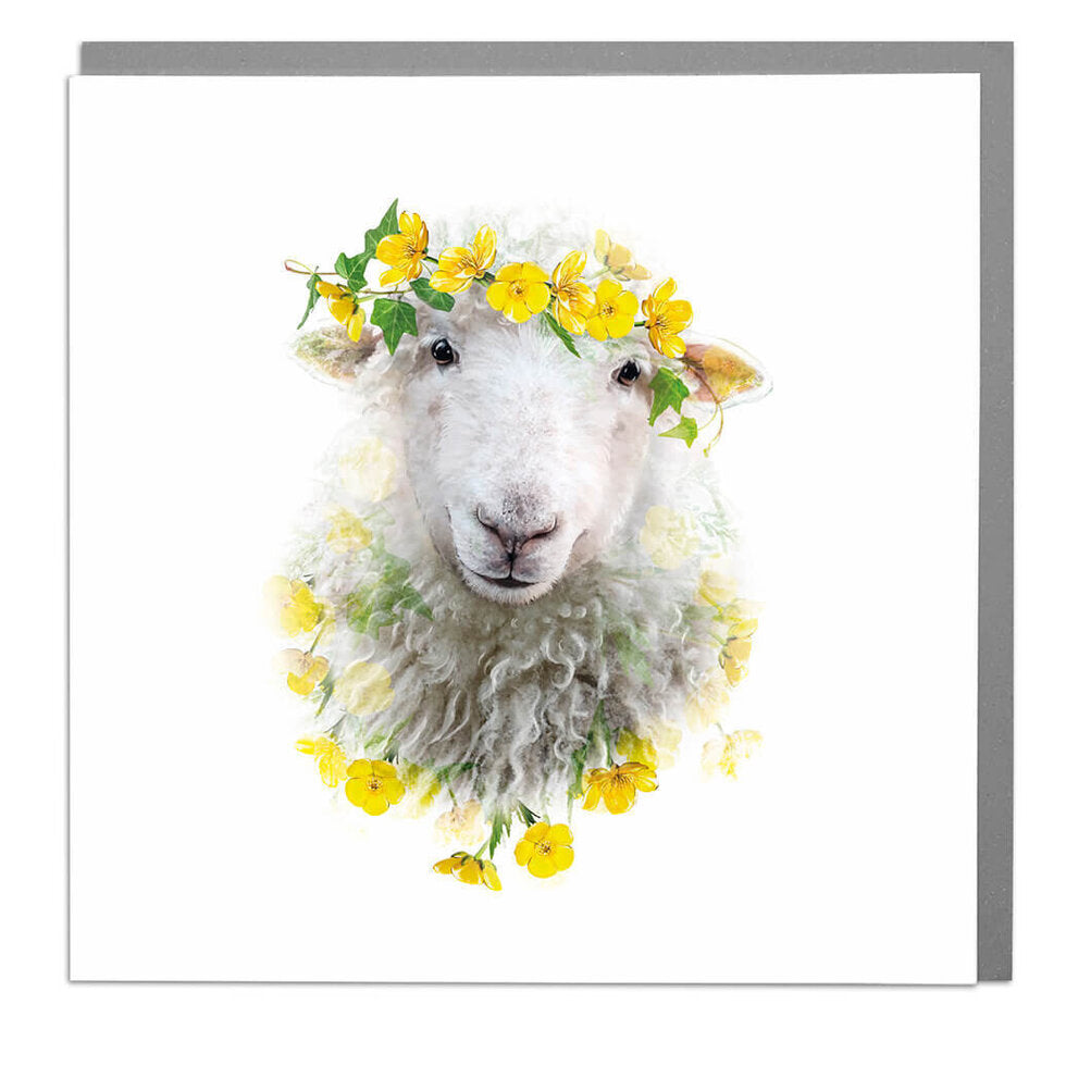 Botanical sheep - card