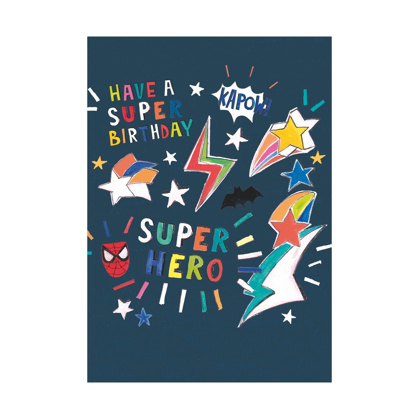 Super hero birthday - card