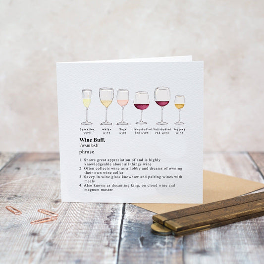 Wine buff - card