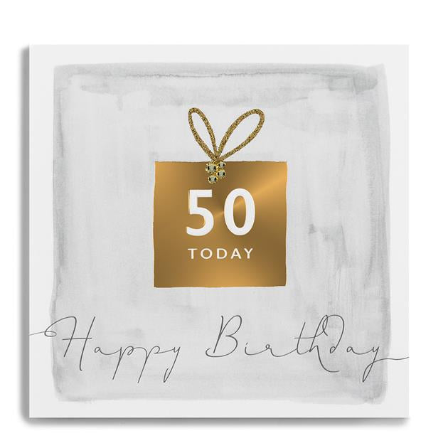 50 today, gold present - card