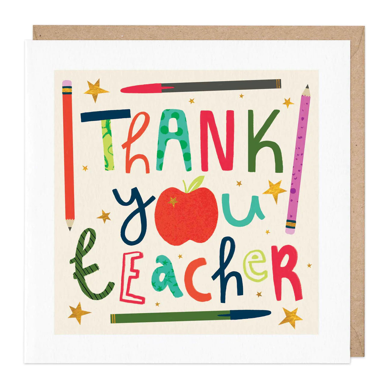 Thank you teacher - card