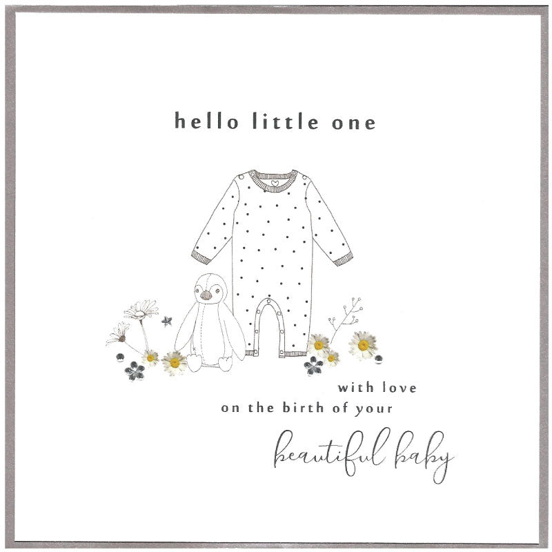 Hello little one - large card