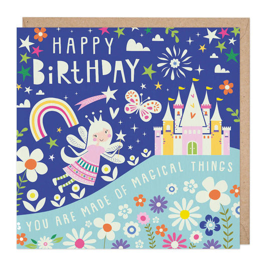 Happy birthday Fairy, glow in the dark - card