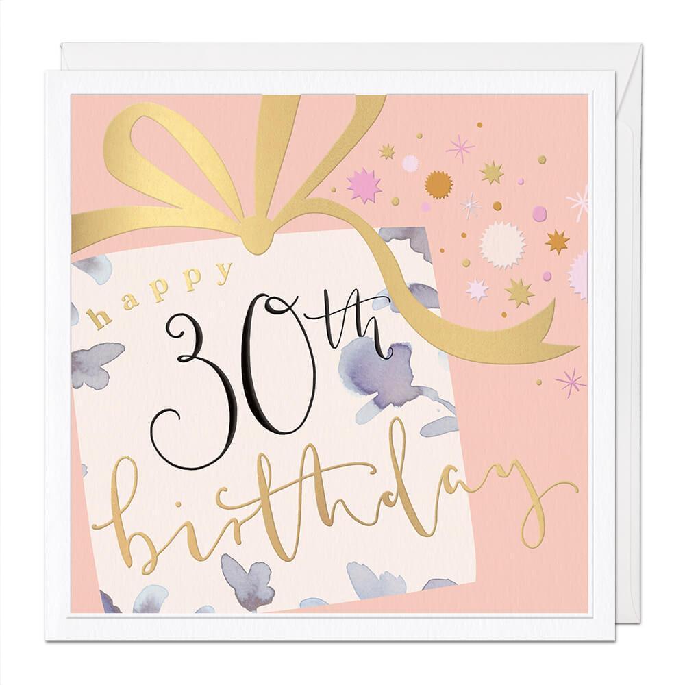 30th birthday female - large card